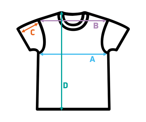 Tee size guide